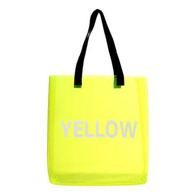 

Transparent Jelly PVC Shopping Totes Women Shoulder Beach Travel Handbags
