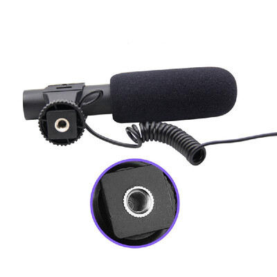 

MIC-05 35mm Condenser Photography Interview Recording Microphone Professional External Shockproof Microphones