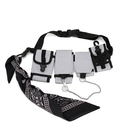 

Female&male disco bags bulletproof backpacks slung hip-hop tactical waist bags function pack bullets&magazines chest bags