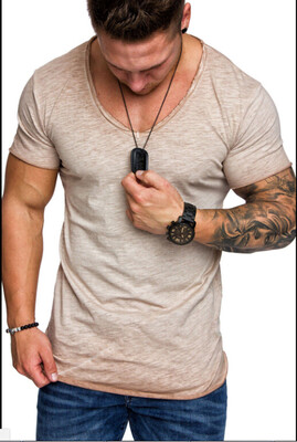 

SUNSIOM Mens Slim Fit O Neck Short Sleeve Muscle Tee Shirts Casual T-shirt Tops Blouse