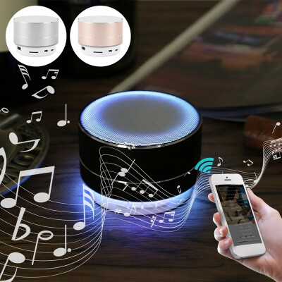 

A10 Metal Subwoofer Wireless Bluetooth Speaker Portable Bluetooth Speakers Music Receiver Dazzling Lights MP3 Music Player