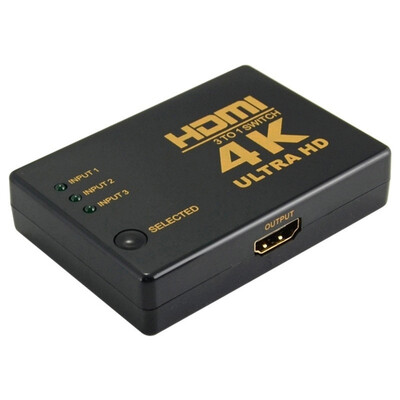 

3 in 1OUT Switch Splitter TV Switcher Box Ultra HD for HDTV PC 1080P
