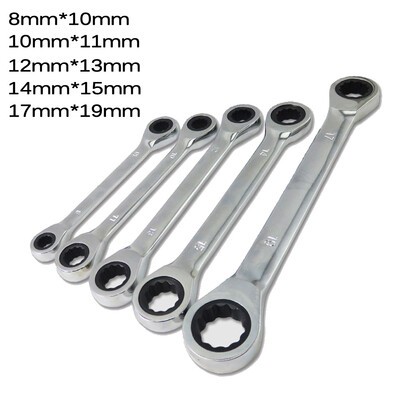 

Double Head Ratcheting Wrench - Chrome Vanadium Steel For Auto Repair