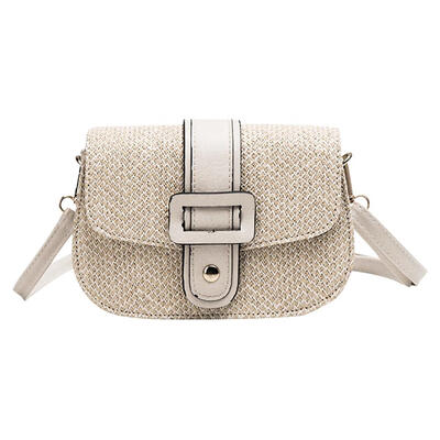 

Flap Shoulder Messenger Handbags Women Straw Woven Crossbody Saddle Bags