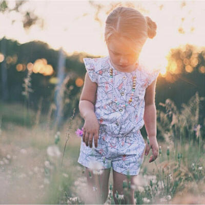 

US Infant Baby Kids Girl Floral Romper Bodysuit Jumpsuit Clothes Cotton Outfits