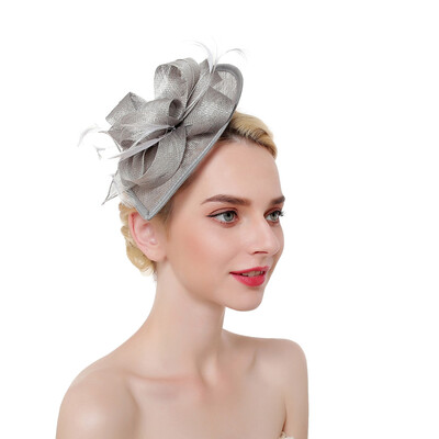 

Feathers Headband Clip Fascinator Hat Wedding Race Royal Ascot Head Accessory