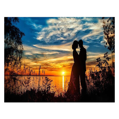 

5D DIY Full Drill Diamond Painting Sunset Lover Cross Stitch Embroidery Kit
