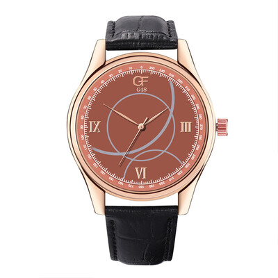 

Gobestart Hot Man Leather Watch Whatever Late Anyway Letter Watches New Pointer Glow