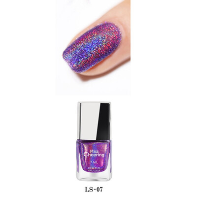 

7ml Thermal Shimmer Nail Polish Color Changing Holographic Glitter Nail Art Polish Long Lasting Pearlescent Varnish