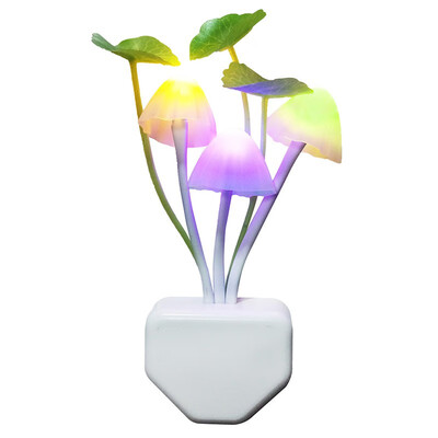 

Cute mushroom RGB control sensor light lamp 3led Induction Dream Mushroom Fungus LED night light home decor EU plug