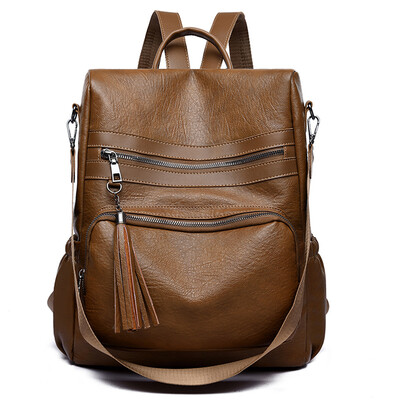 

Tailored Womens Leisure Fashion High-capacity Zipper Fringe Backpacks Bags