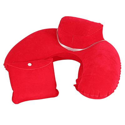 

Siaonvr Travel Washable Neck Cushion U Shape Pillow Inflatable Air Blow Up