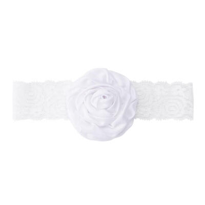 

Baby Girls Rose Flower Lace Headbands Newborn Infant Party Elastic Hairband