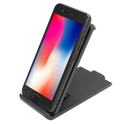 

Wireless Charger Foldable Fast Charging Pad 3-Coil Cell Qi Charge Stand For Mobile Phones