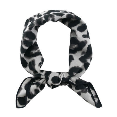 

Leopard Scarves Autumn Chiffon Ins Handkerchief Women Korean Wraps Shawl