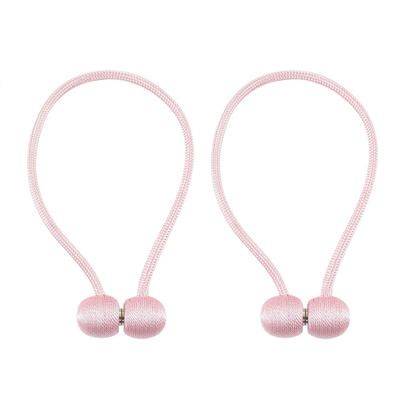 

2pcs Magnet Curtain Holder Tiebacks Braided Spherical Drapery Holdback Clip