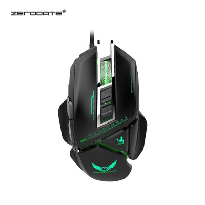 

ZERODATE X400 Mechanical Wired Optical LED 3200DPI 7 Fire Keys Gaming Mouse