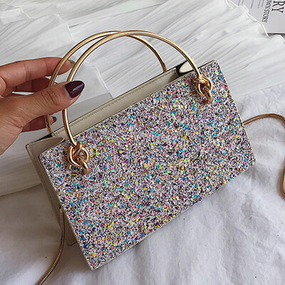 

2019 new Korean version of womens bag French minority bag foreign temperament feeling single shoulder oblique satchel chain bag