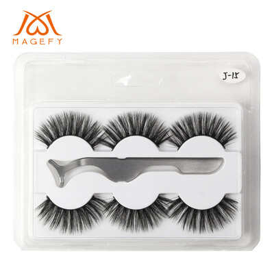 

〖Follure〗Natural Party Luxury Makeup 3Pair 3D False Lashes Fluffy Strip Eye lashes Clip