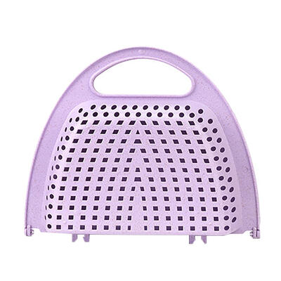 

Multi-use Kitchen Folding Vegetable Fruit Drainage Basket Plastic Strainer