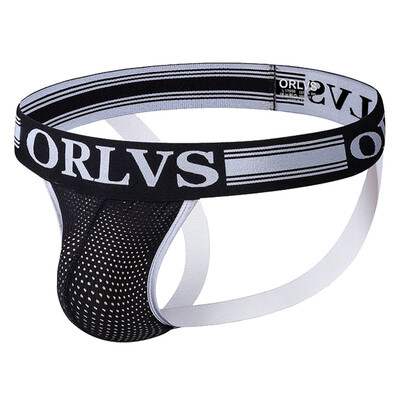 

Men Underwear Briefs Thong Elastic Mesh Sexy Breathable Panties Knickers Bikini