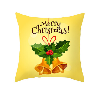 

Tailored Christmas Pillow Case Glitter Polyester Sofa Throw Cushion Cover Home Decor