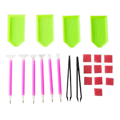 

22PcsSet Handmade Diamond Painting Tool Set DIY Accessories Diamond Painting Embroidery Cross Stitch Pen Tools