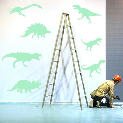 

Gobestart 9PCS Luminous Wall Stickers Fluorescent Kids Room New Dinosaur Home Decor