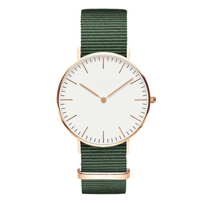 

Couple\ Fashion Casual Analog Canvas Quartz Wrist Watch
