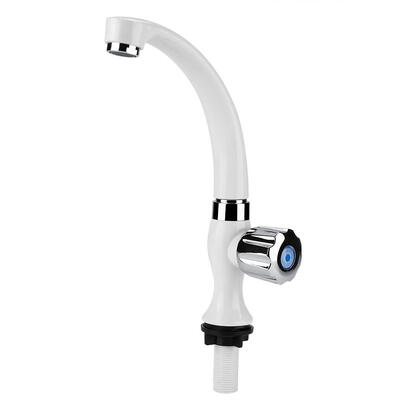 

ABS Plastic Single Cold Faucet Water Tap Kitchen Sink Bathroom Basin Accessories G12 Water Faucet Single Cold Faucet