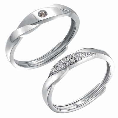 

Yoursfs Fashionable female 925 silver fine adjustable tight ring with female girl birthday best gift