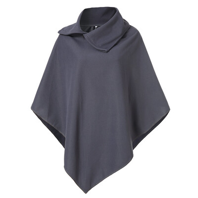 

Toponeto Women Ladies Winter Zipper Lapel Loose Irregular Hairy Shirt Coat Cloak BKL
