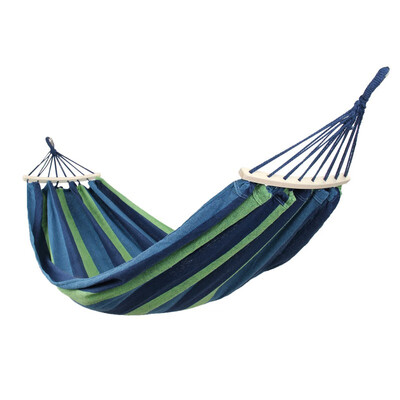 

280150cm 2 People Portable Outdoor Canvas Camping Hammock Bend Wood Stick steady Hamak Garden Swing Hanging Chair Hangmat