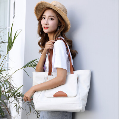 

Tailored Leisure Shopping Travel Canvas Large Capacity Shoulder Bag Handbag Bag