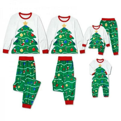

UK New Family Matching Christmas Tree Pajamas PJs Set Xmas Sleepwear Nightwear