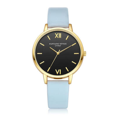 

Featured Womens Watches Fashion Disc Ladies Quartz Movement Wristwatch Solid Color Leather Strap Clock Simple Zegarki Damskie50