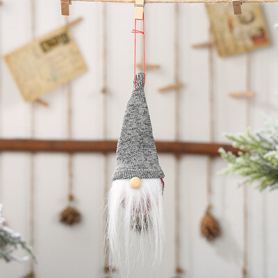 

Christmas Ornaments Spherical Point Cap Faceless Doll Old Man Pendants Doll