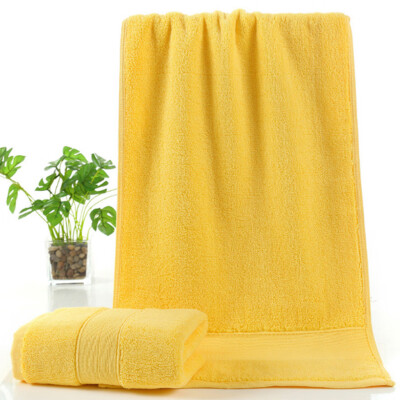 

Gobestart Cotton Break Thickening Bath Towel Solid Color Cotton Absorbent Toiletries