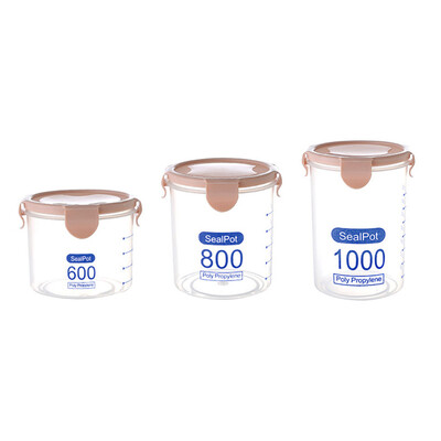 

〖Follure〗3PCS Kitchen Storage Box Sealing Food Preservation Plastic Fresh Pot Container