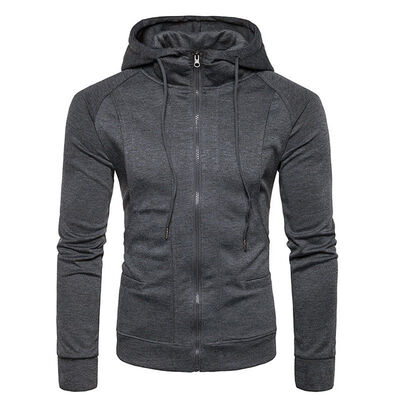 

Mens Zip Up Hoodie Hoody Jacket Sweatshirt Casual Gym Hooded Coats Top