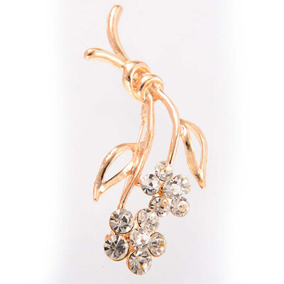 

Exquisite Men Womens Diamond Inlay Brooch