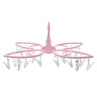 

Portable 24 Clips Multi-Purpose Hanger Folding Magic Clothes-Hanger