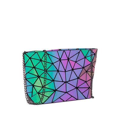 

LOVEVOOK crossbody bags for women 2019 foldable messenger bags with retro famale shoulder bag geometric bag luminous color 2019