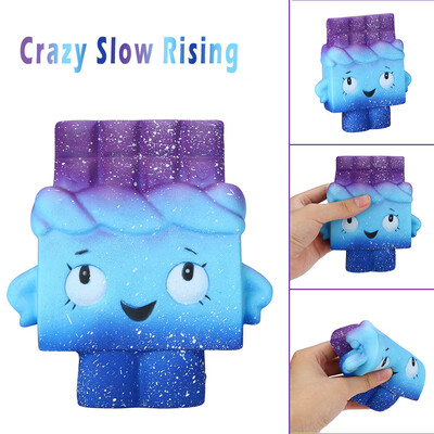 

Siaonvr Starry Cute Chocolate Toast Slow Rising Cream Scented Stress Reliever Toy