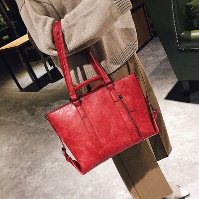

2018 New Women Bag Designer Vintage Pu Leather Large Women Messenger Bags Designer High Quality Casual Shoulder Tote Bag