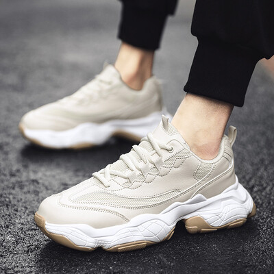 

2019 trend mens shoes summer new students sports&leisure increase thick-soled tide shoes mens fashion retro old shoes