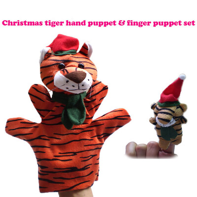 

Tailored 2Pcs Christmas Soft Animal Hand Finger Puppet Baby Infant Kid Toy Plush Toys A