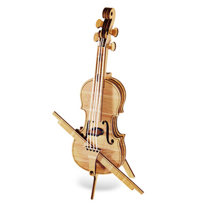 

Educational Toys Woodcraft Assembly Kit 3D Wooden Puzzle - Violin
