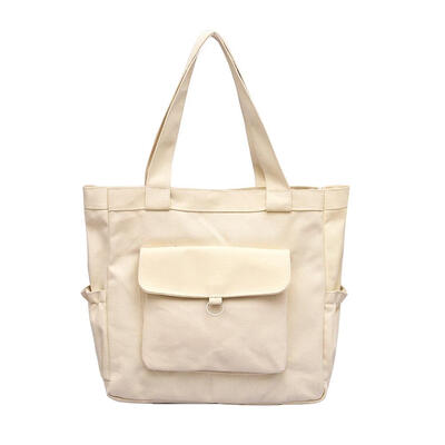 

Casual Women Canvas Shoulder Handbags Hasp Large Capacity Shopping Totes
