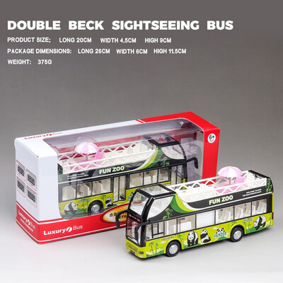 

Siaonvr 132 R atio Light Die-Casting Alloy Model Double-Decker Bus Model